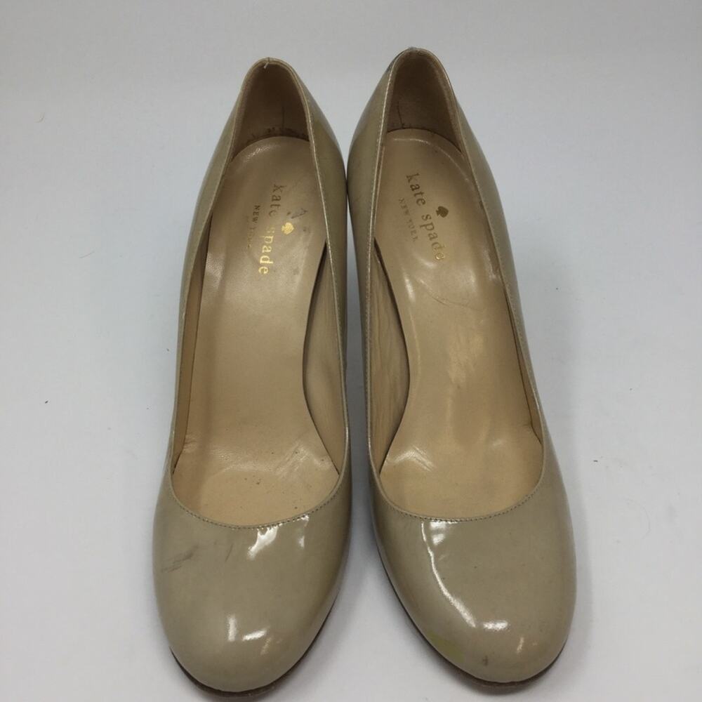 Kate Spade Nude, Striped Heels, size 7.5